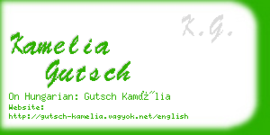 kamelia gutsch business card